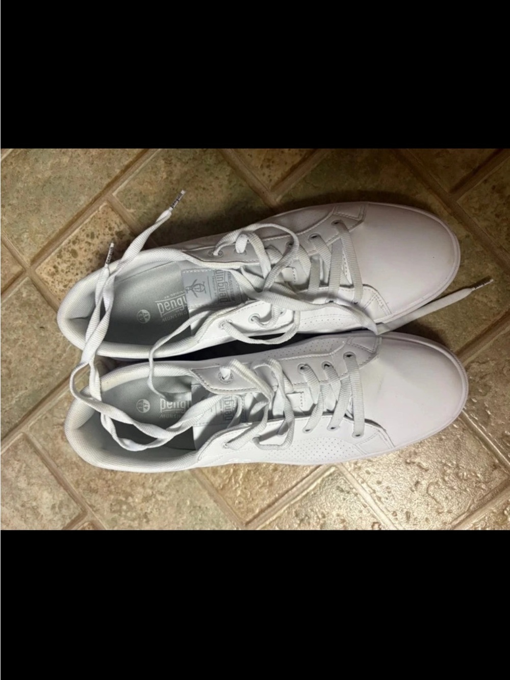 Original Penguin White Low-Top Women's Lace-Up Sneakers